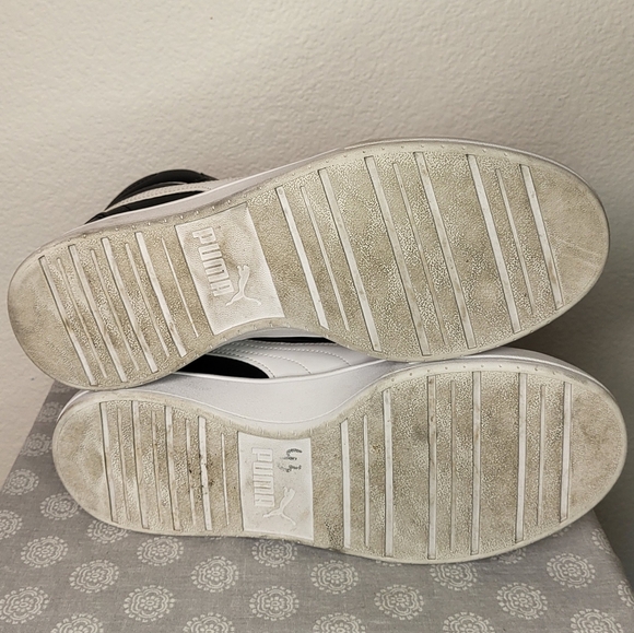 Puma Caven Mid Calf Sneakers in Black and White size 10 - Picture 6 of 7